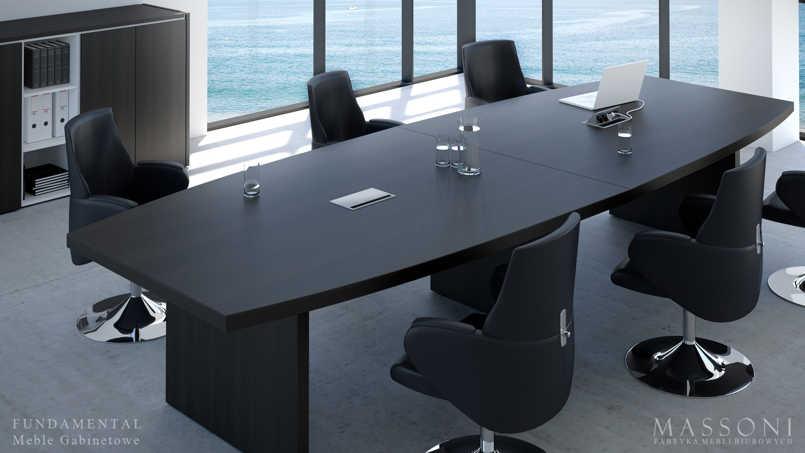 Fabryka Mebli Biurowych Massoni meble gabinetowe Fundamental sala konferencyjna