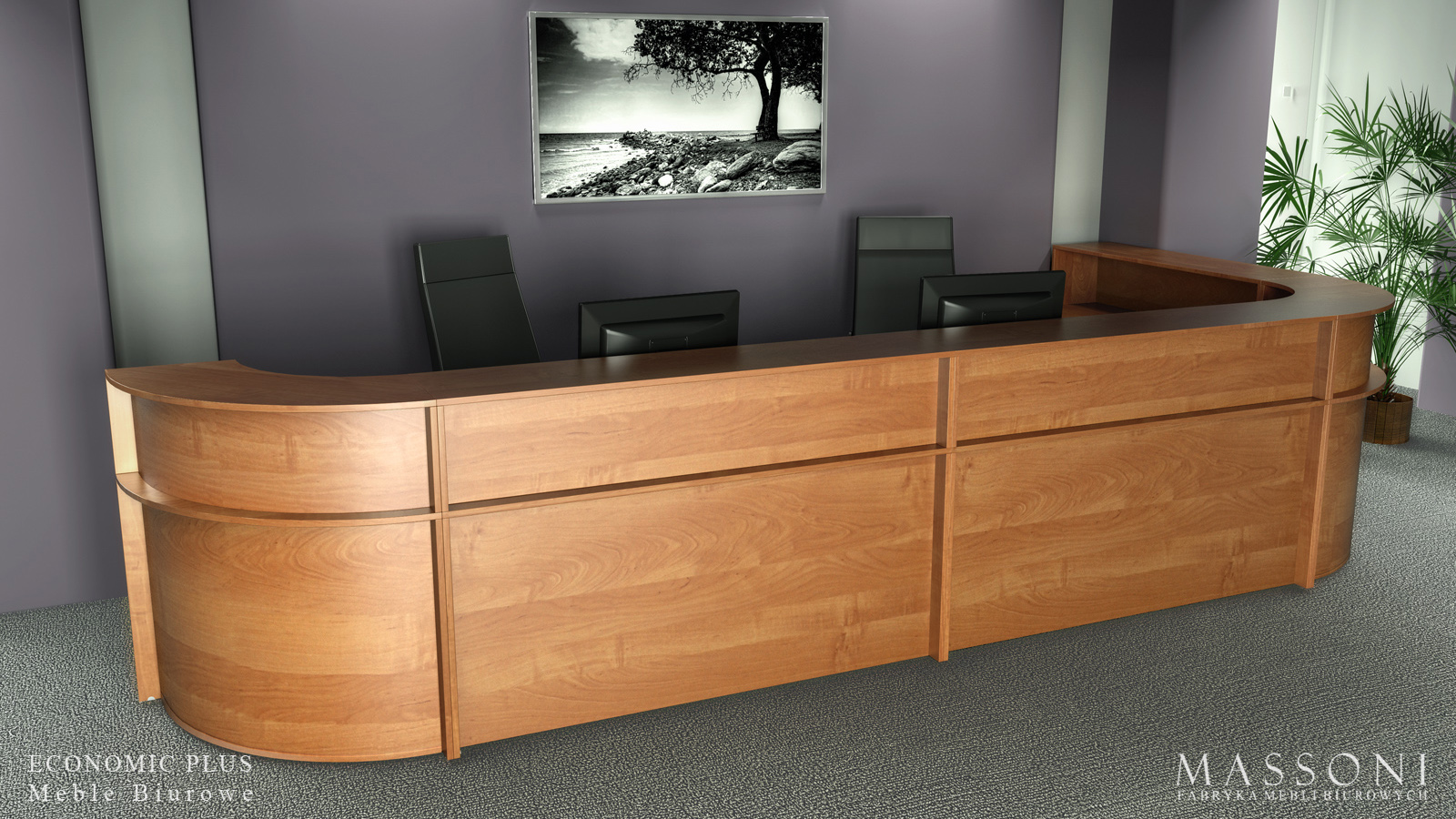 Massoni system mebli biurowych Economic Recepcja