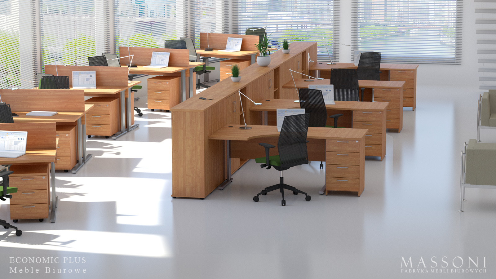 Massoni system mebli biurowych Economic Plus pracownicze 4