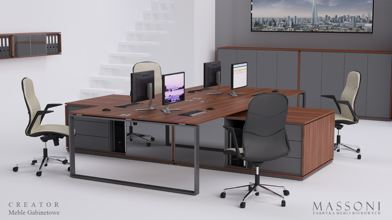 Massoni system mebli gabinetowych Creator Pracownicze 1