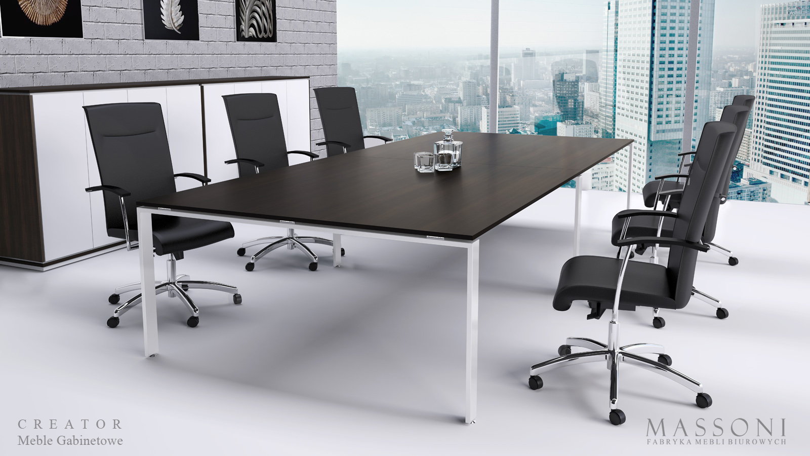 Massoni system mebli gabinetowych Creator konferencyjna1
