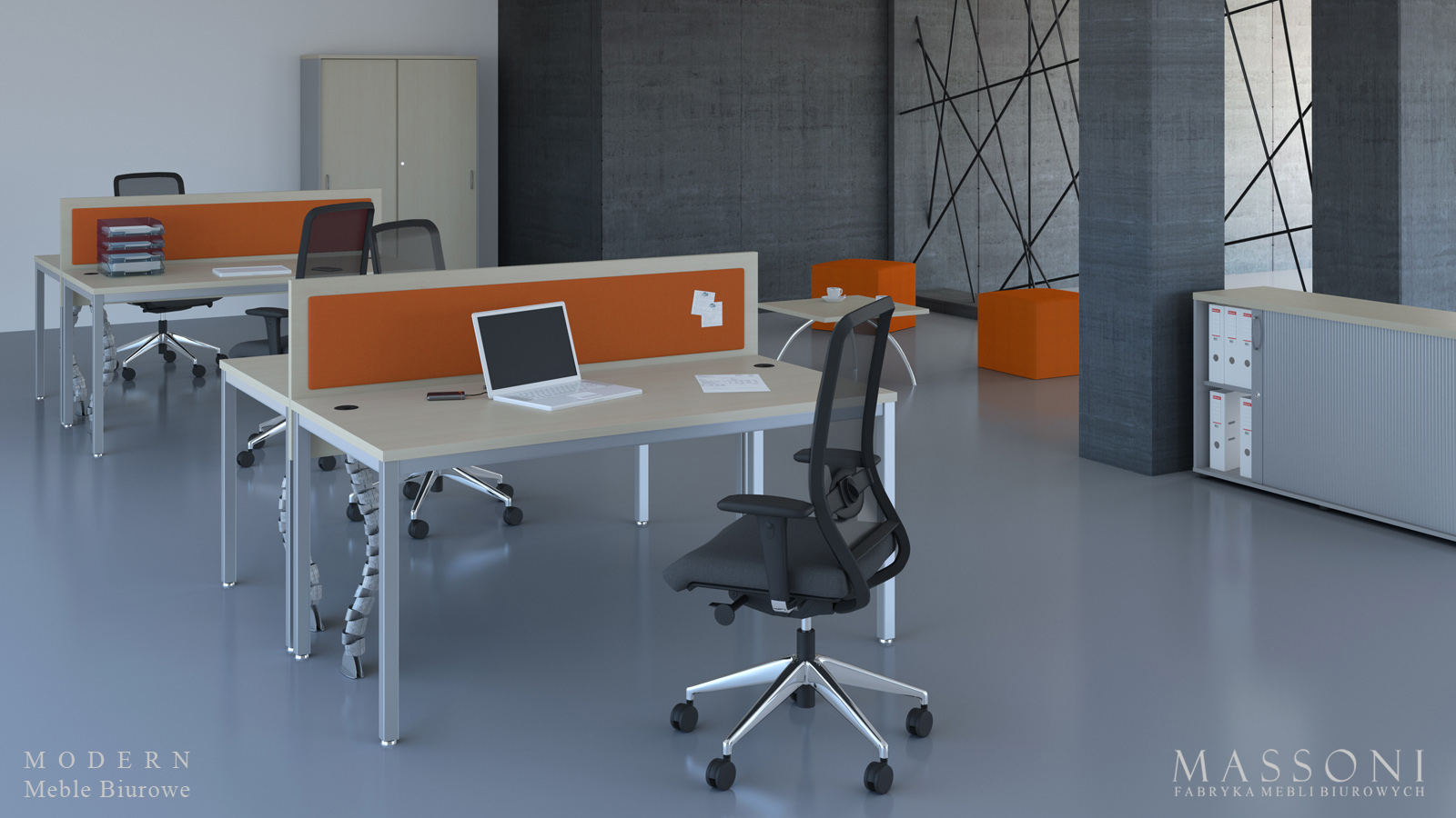 Massoni system mebli biurowych Modern Pracownicze 1