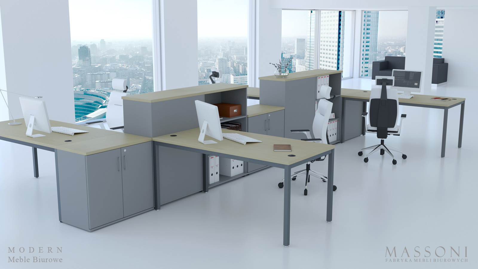 Massoni system mebli biurowych Modern Pracownicze 4
