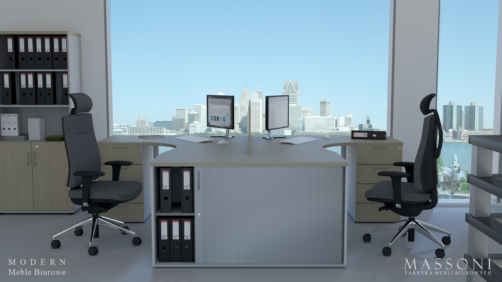 Massoni system mebli biurowych Modern Pracownicze 5