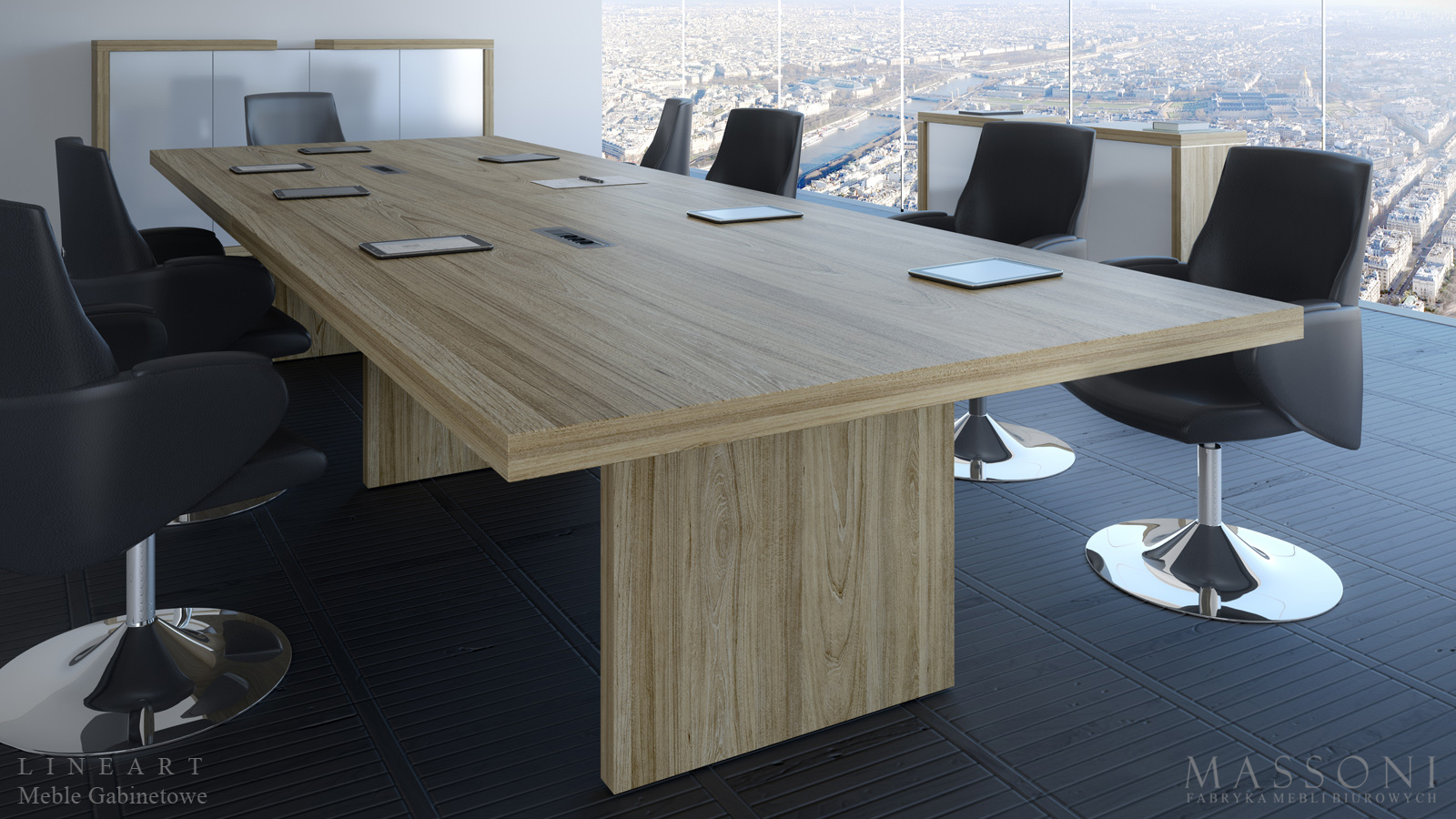 Fabryka Mebli Biurowych Massoni meble gabinetowe Lineart stoly konferencyjne wysokiej jakosci 